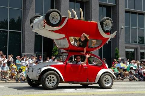 VW topsy-turvy bug