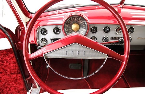 1951 Custom Ford Business Coupe with three-on-the-tree