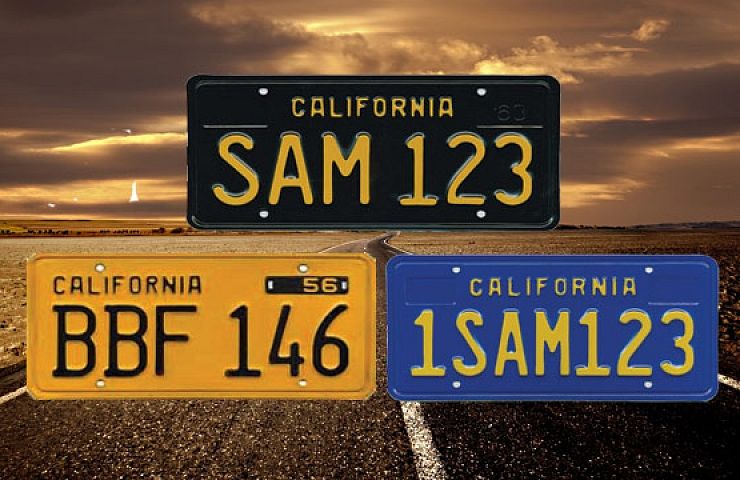 dmv custom black plates