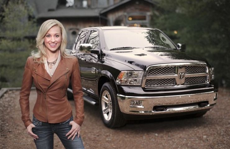 Kellie Pickler and her Ram 1500 Laramie Longhorn truck