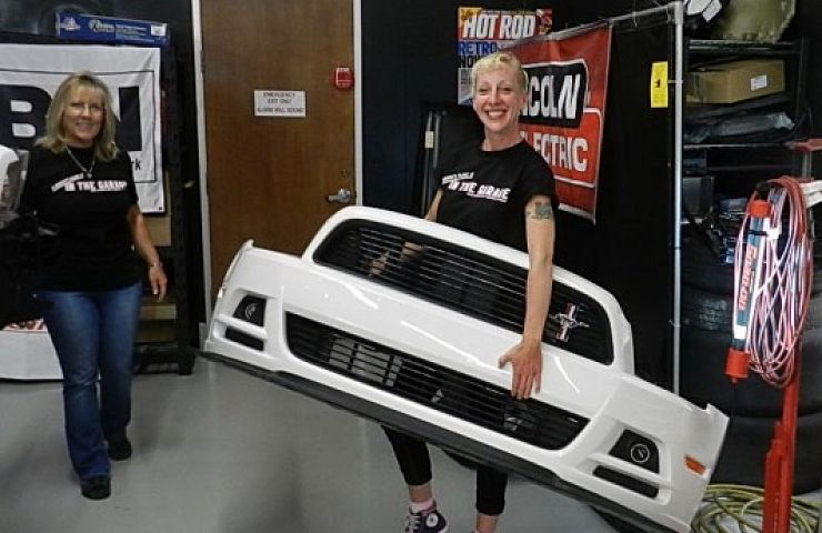 Julia Johnson working and smiling