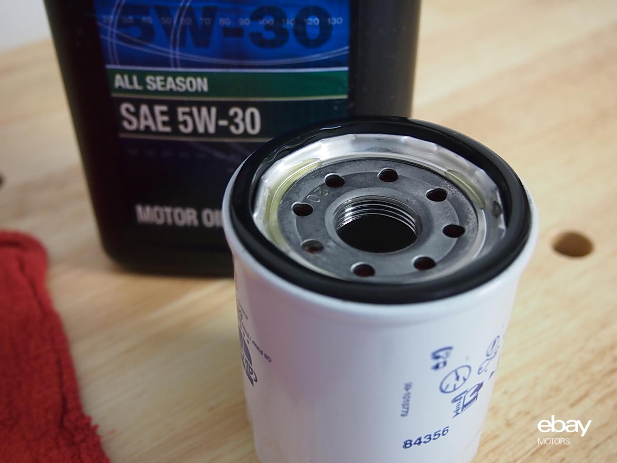It's always a good idea to lubricate the oil filter gasket before installing the filter.