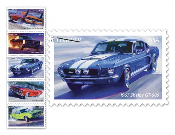 muscle cars forever stamps