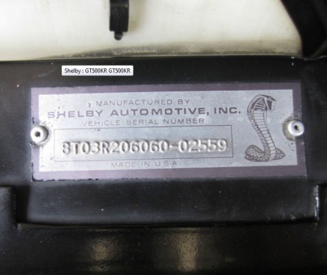 968 Shelby Mustang Gt500kr Serial Number Tag Ebay Motors Blog 1968 Shelby Mustang Gt500kr Serial Number Tag