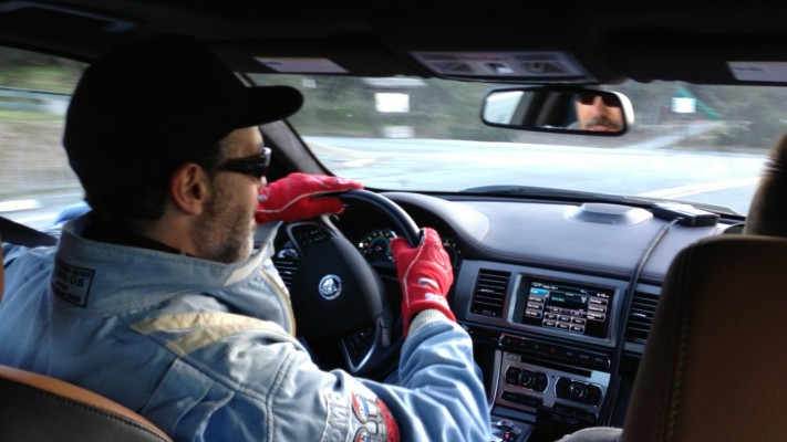 Adam Carolla Driving Jag In Firesuit Ebay Motors Blog Adam Carolla Driving Jag In Firesuit