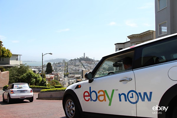 eBay Now MINI Cooper, Lombard St, San Francisco