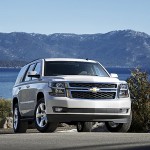 2015 Chevrolet Tahoe in White Diamond Front in Lake Tahoe