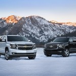 2015 Chevrolet Tahoe and Suburban fronts in Lake Tahoe
