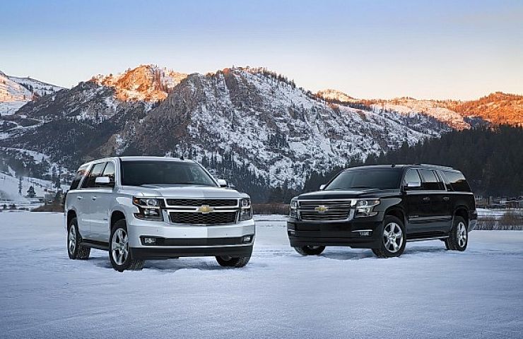 2015 Chevrolet Tahoe and Suburban fronts in Lake Tahoe