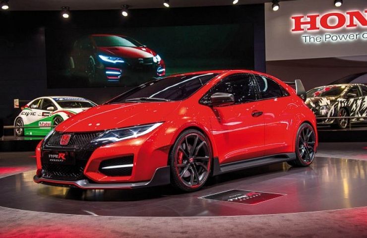 honda civic type r at geneva motor show