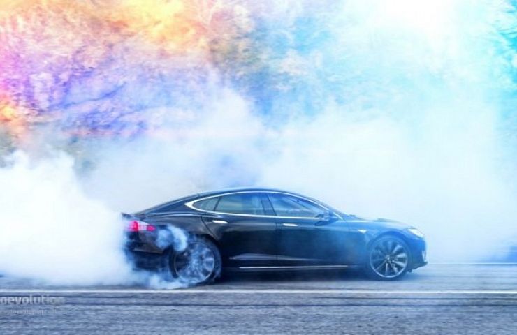 2013 tesla model s burnout | ebay garage