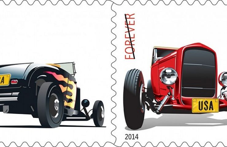 hot rod usps stamps