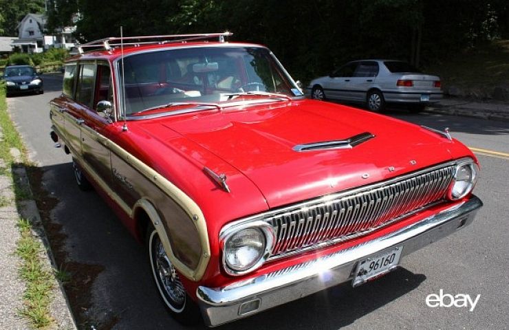1962 ford falcon squire wagon | ebay