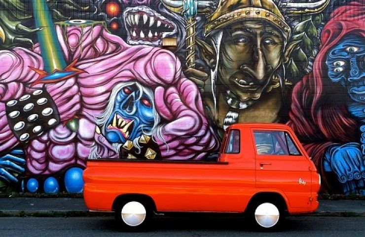 Custom 1968 Dodge A100 Pickup - Orange Crush