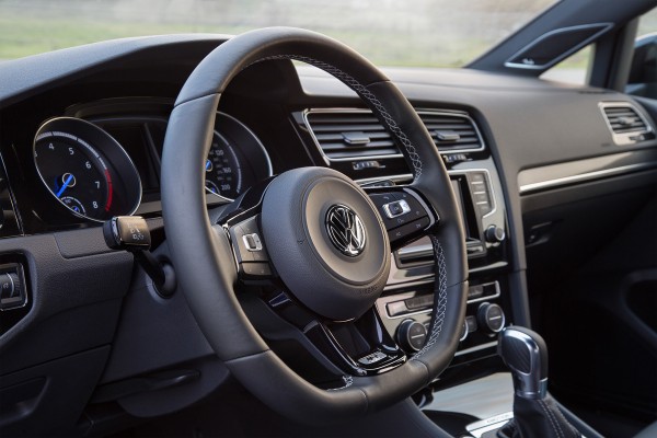2015 VW Golf R flat bottom steering wheel