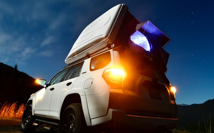 Vehicle-based tents can be soft top or have a hard shell.