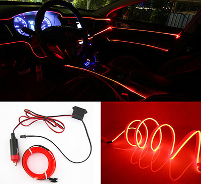 Red EL underglow