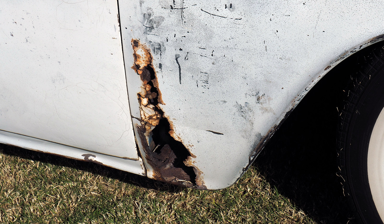 How to remove rust from a car. If this rust is not stopped, the panel will need to be cut out and replaced. 