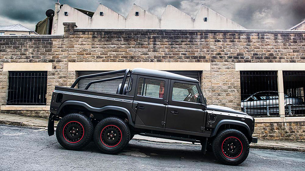 British Tuner Transforms Land Rover Defender Into Six Wheel Beast