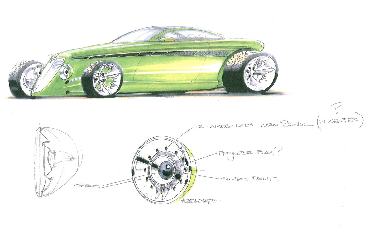 BangShiftcom Chip Foose Sketch Up A Modified Hot Rodded first generation  Bronco