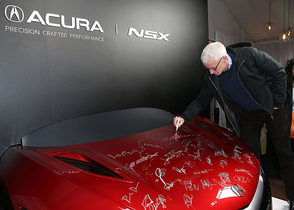 Auction Hood of 2017 Acura NSX Supercar, Signed By Sundance Stars eBay Motors Blog