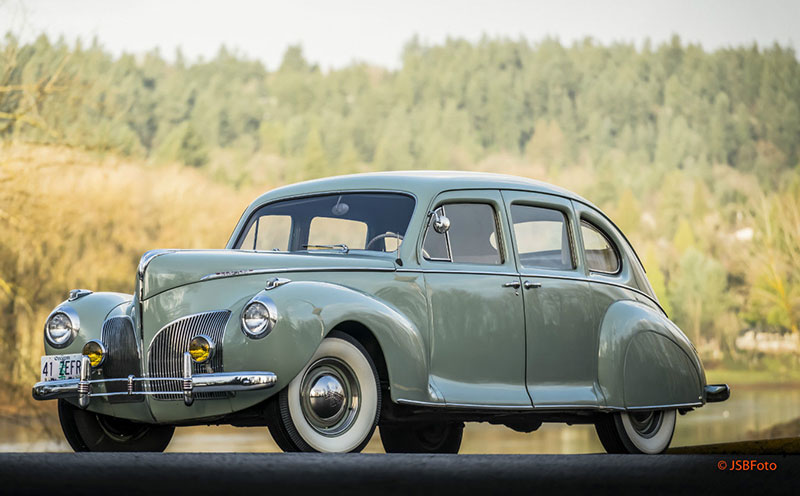1941 Lincoln Zephyr Shows Beauty of Aerodynamic Styling 