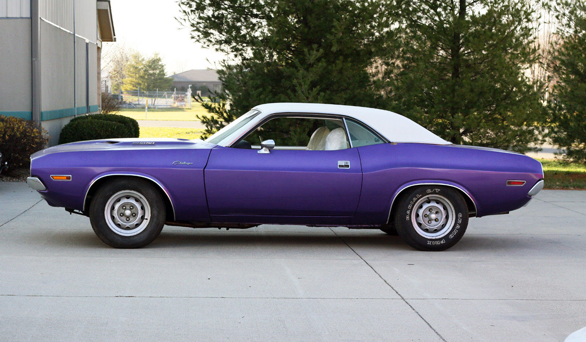 1970 Challenger Grabs Attention with Purple Paint and Six Pack