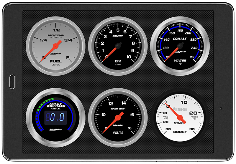 What gauges do you dream about putting on your dashboard? It's all possible by integrating a tablet on your dash and using an app like Dashlink.