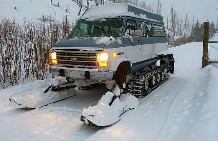 Chevrolet Van Snowcat Conversion Hails from Yellowstone