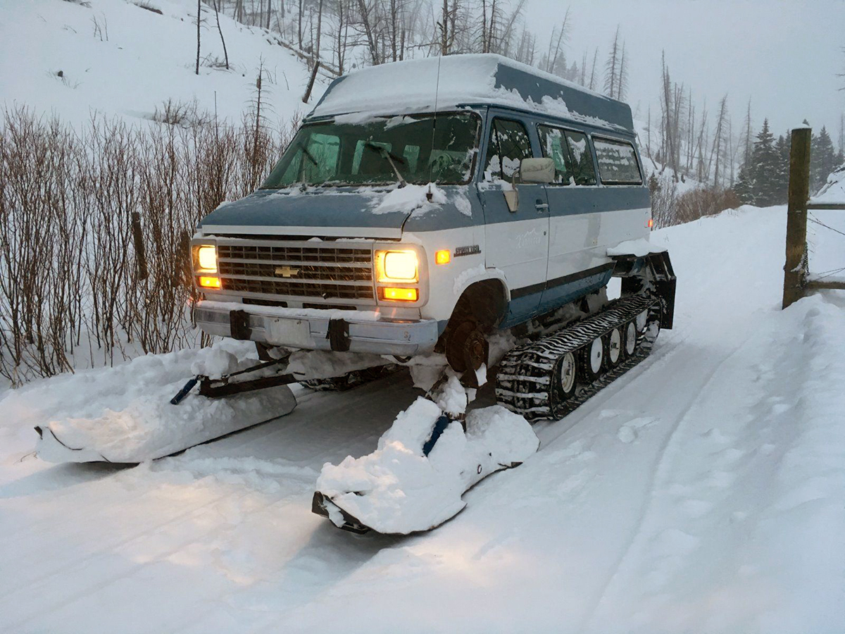 Chevrolet Van Snowcat Conversion Hails from Yellowstone eBay Motors Blog