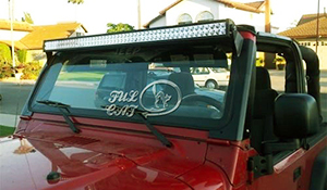 52-inch 400W +4" 18W LED Light Bar+Mount Brackets