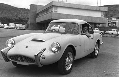 1967 photo of a Sabra car, outside Autocar's Israeli factory.
