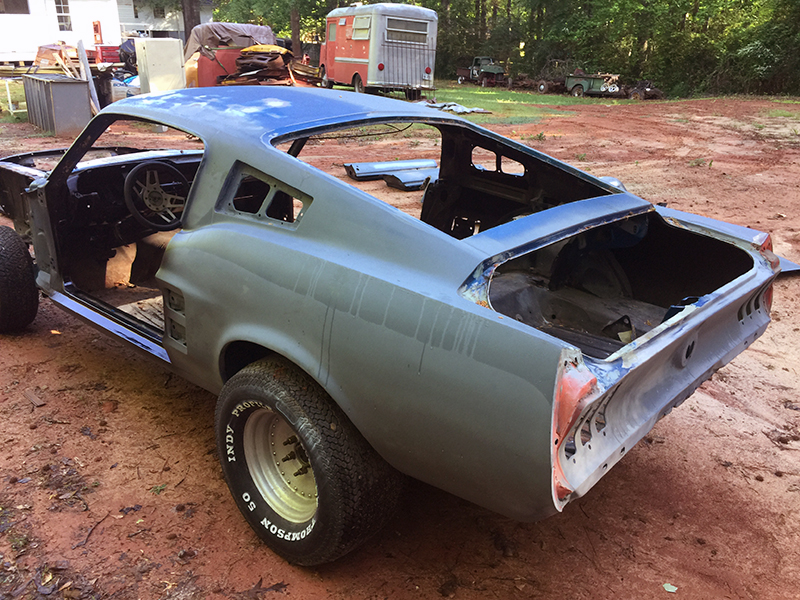 We really tore it apart this week, pulled the fenders off, and took a close look at the frame,” said Rut. “The bones are good.” Unlike bigger muscle cars of the era, Mustangs don't have a true frame—its a sub-frame. Thankfully there's no rust on the underside of the car. The pans and rockers are all solid.” 