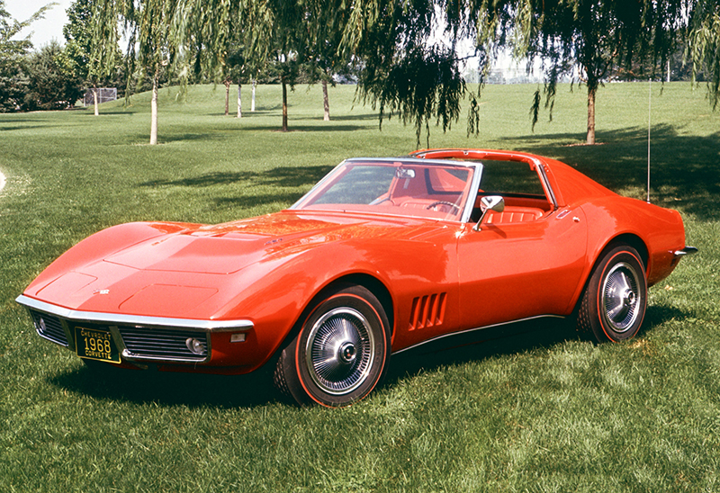 The second-generation Corvette Stingray introduced for the 1968 model year was the first production application of the T-top.