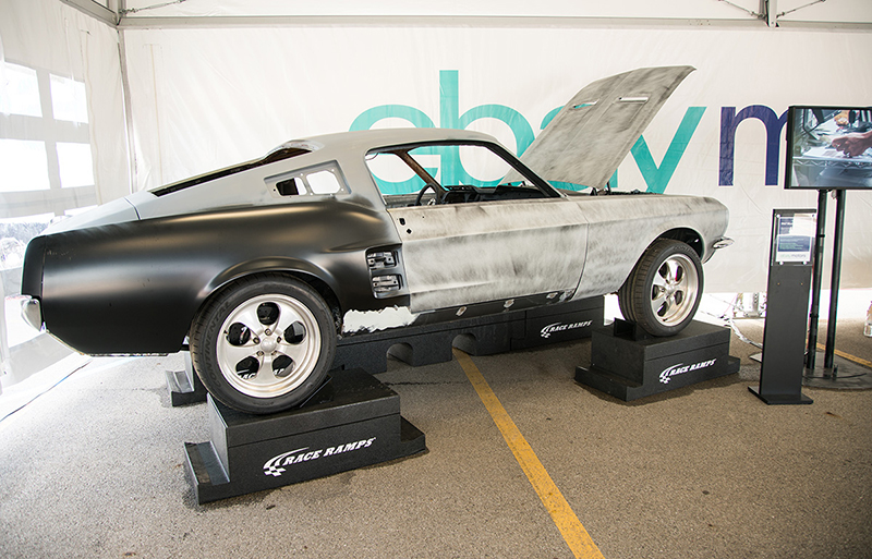 The Fastback rolled into Columbus with the primer guide coat process under way.
