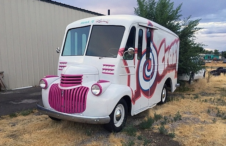 This 1942 open van is badged as a Chevrolet. It’s reportedly only one of about five built before General Motors went into wartime production.