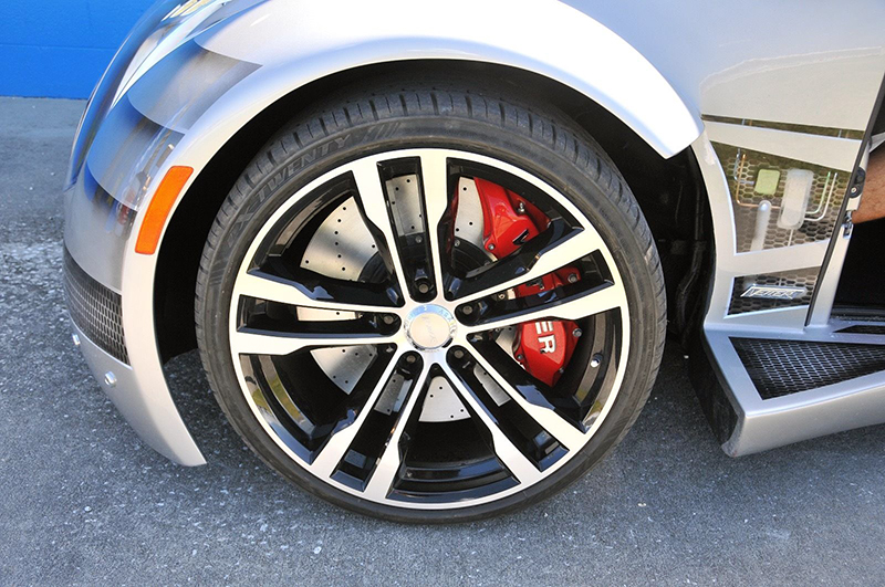 Four-wheel antilock disc brakes are retained
