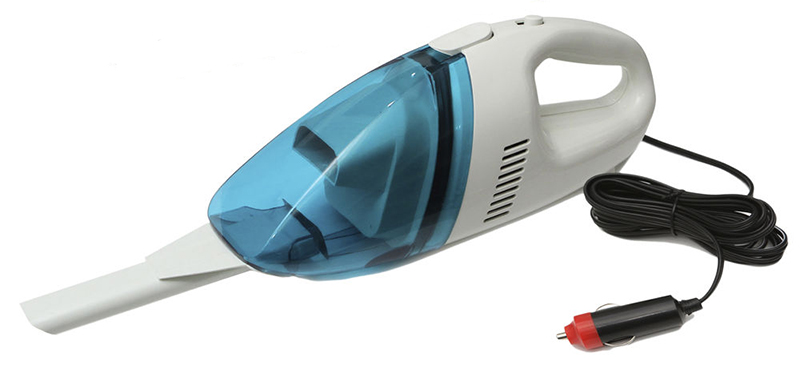 A portable hand-held vacuum cleaner comes in handy when cleaning your car's interior.