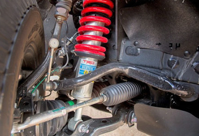 OEM suspension upgrades, like this Toyota Tacoma TRD kit are the best for resale value.