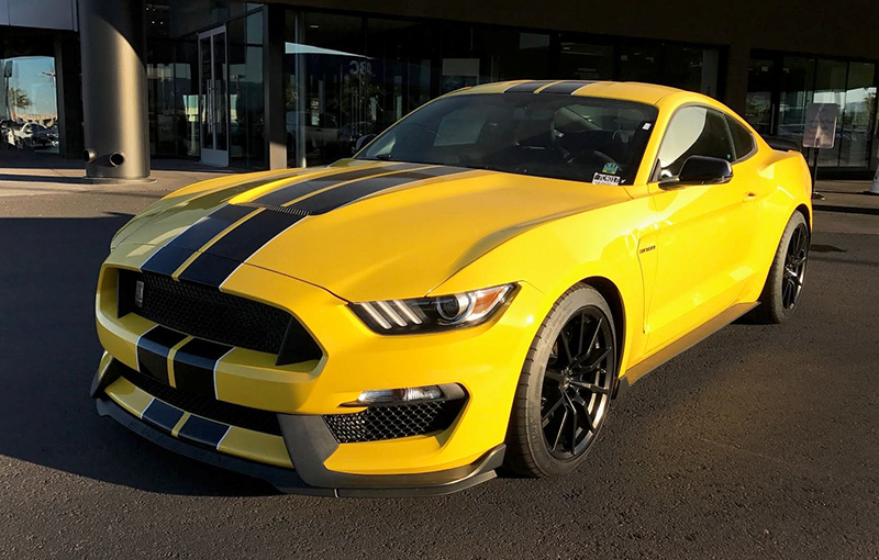 Shelby Mustangs have always commanded a premium. This screaming yellow and black 2017 has undeniable presence.