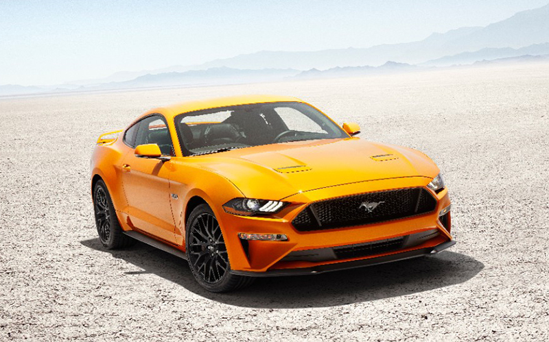 Ford unveiled the 2018 Mustang V-8 GT at the 2017 Los Angeles Auto Show.