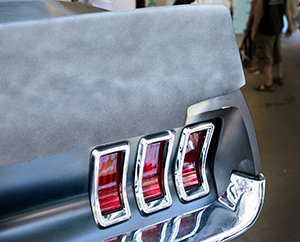 Rear detail of the eBay Motors 1967 Ford Mustang Fastback
