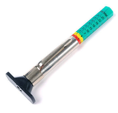 This is a popular, affordable tire-tread depth gauge.