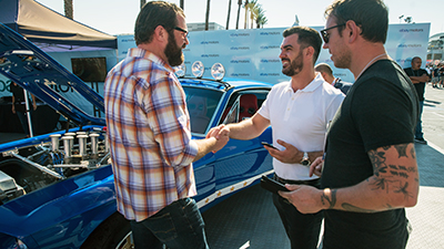 Rutledge Wood met countless fans who admired the eBay Motors 1967 Fastback.