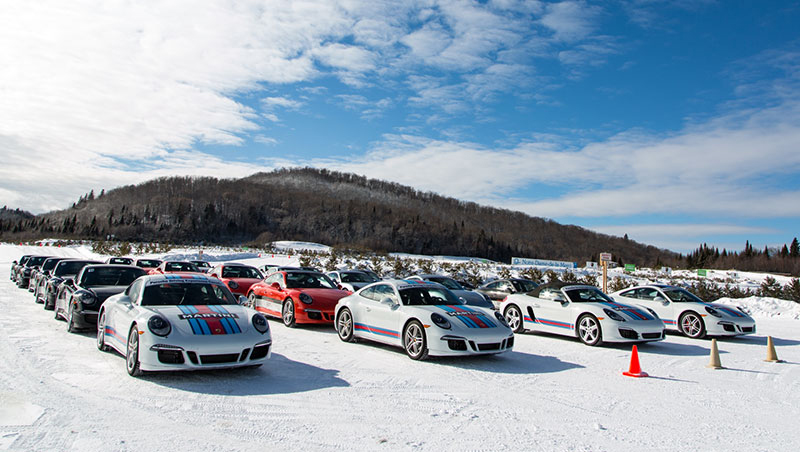 Porsche runs its winter driving experiences all over the world. Mecaglisse is a rally school located about an hour north of Montreal, Quebec. 