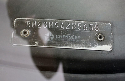 Analyzing the 1969 Plymouth Road Runner's VIN plate verifies this is a numbers matching car.