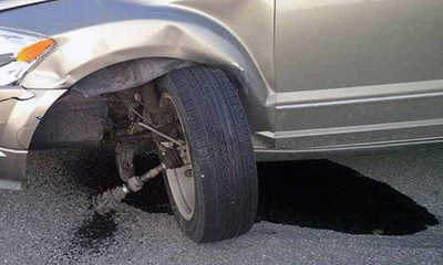 If ignored, a failing suspension can eventually lead to a roadway accident.