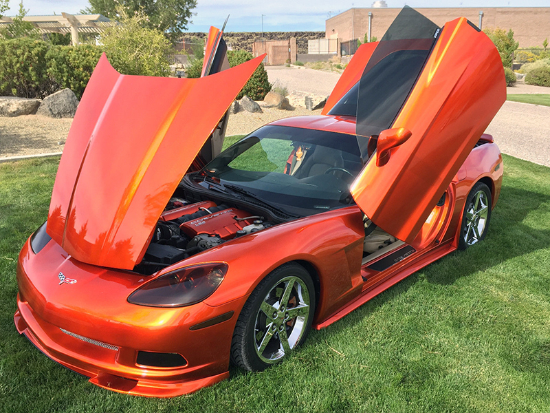 Lambo doors can be added to nearly any model, including this 2007 Corvette.