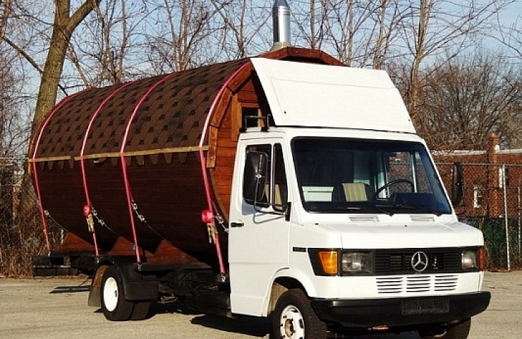 1991 Mercedes-Benz sauna on wheels