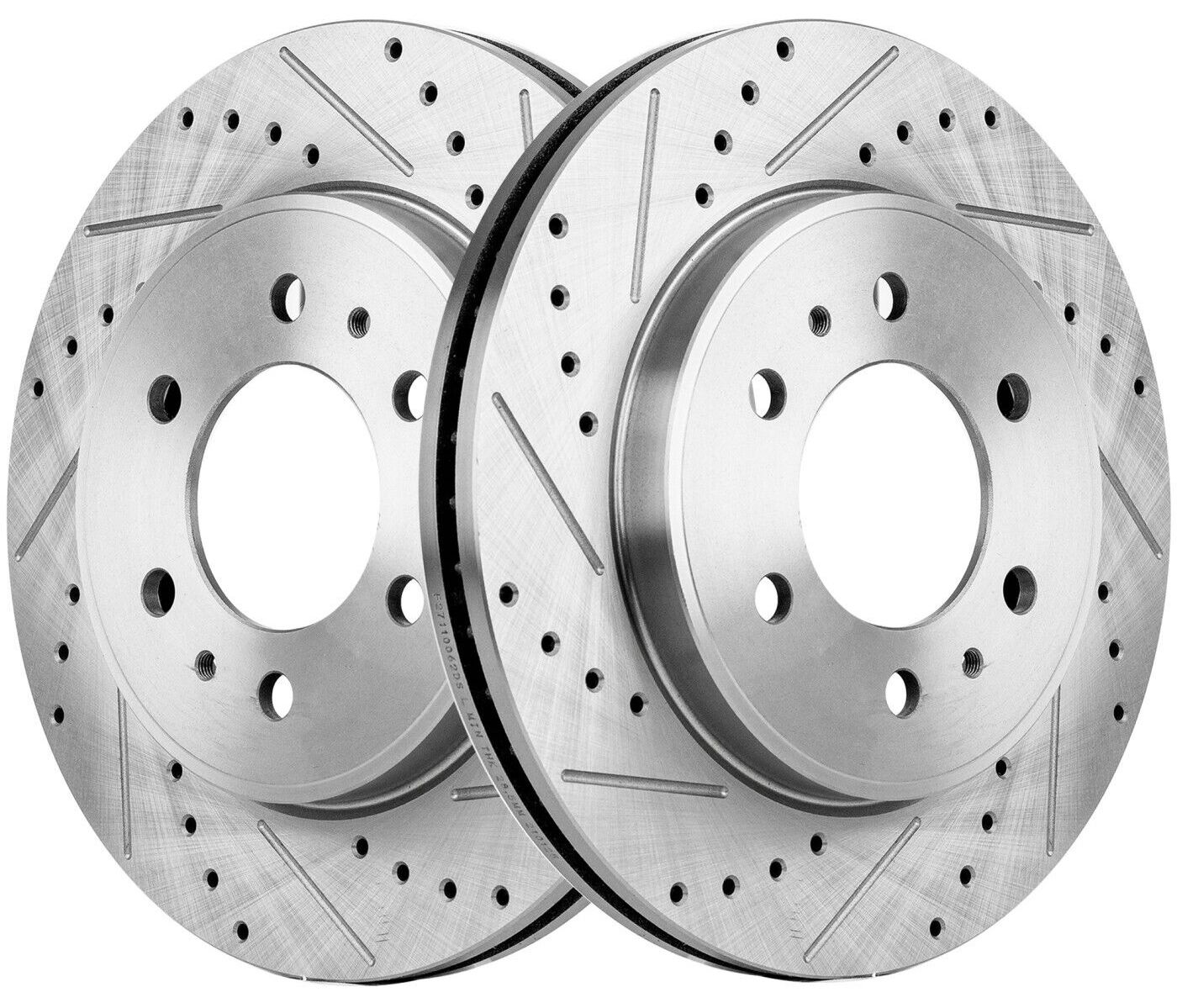 Slotted and drilled rotors.